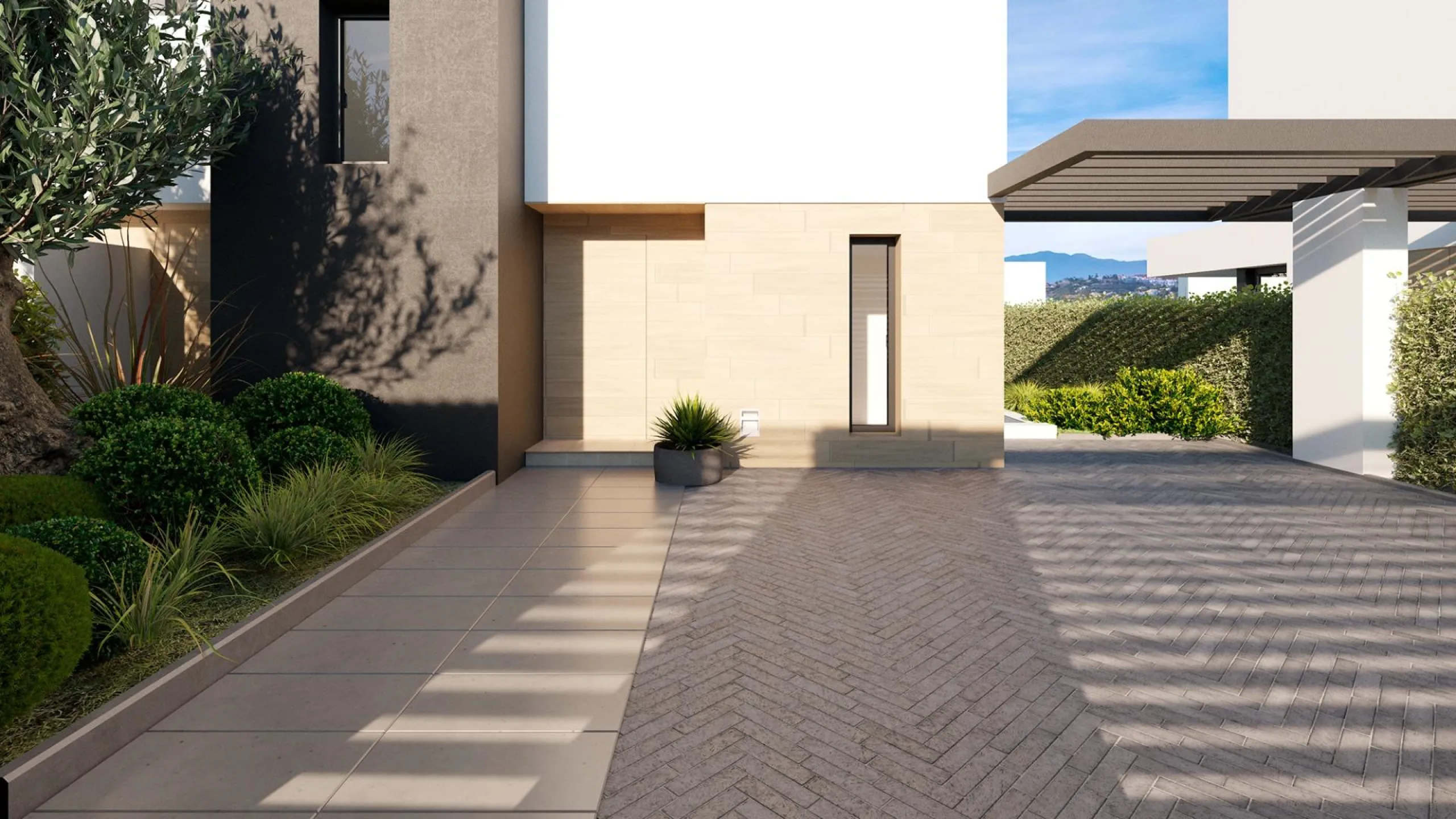 NEW BUILD SEMI-DETACHED VILLAS NEAR ESTEPONA& & New Build exclusive residential complex consisting of 50 contemporary style semi-detached villas comprising of a large living room, open plan fitted kitchen equipped with top brand appliances, 3 bedroo