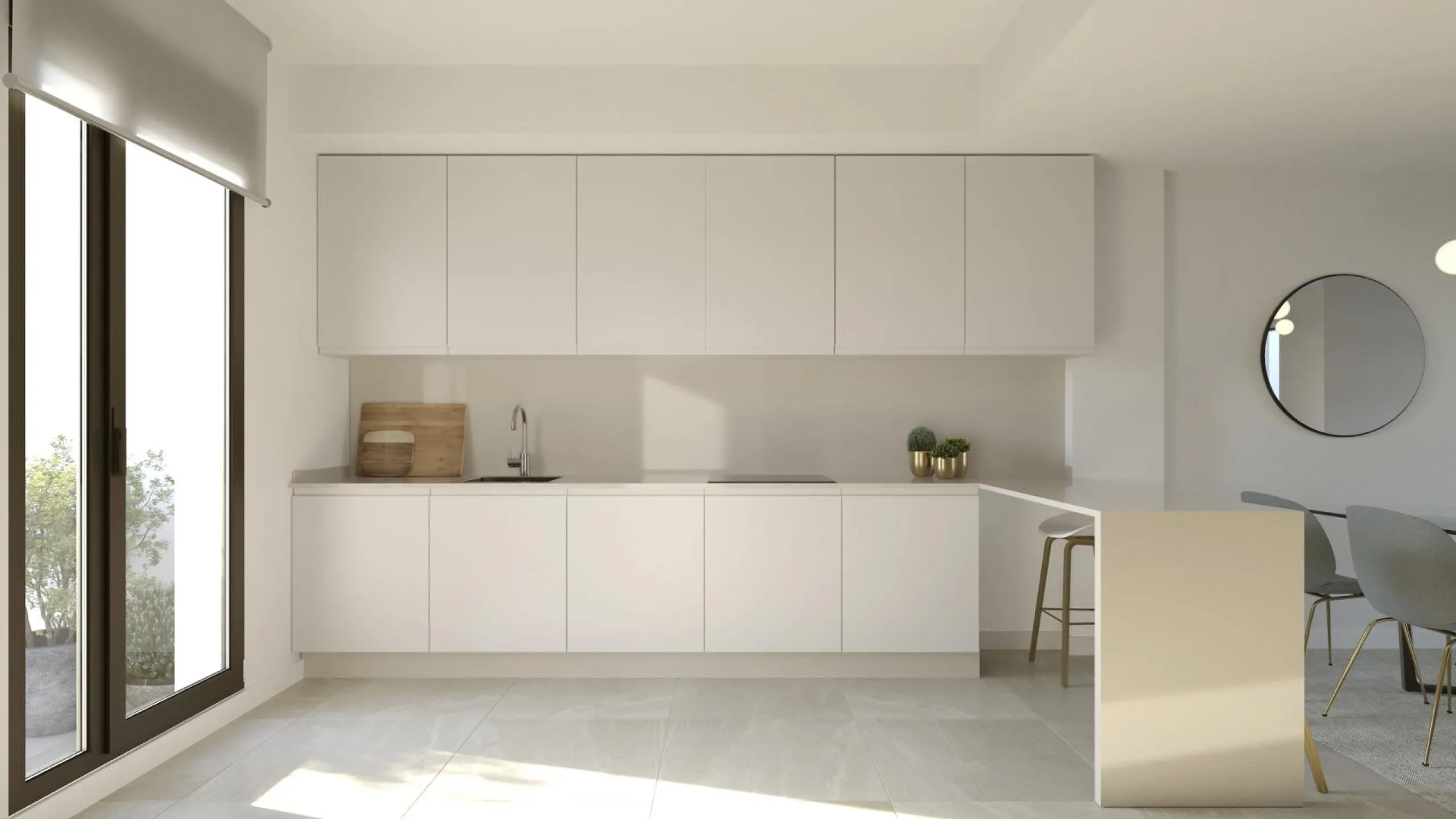 NEW BUILD TOWNHOUSES NEAR MALAGA& & New Build residential complex is located in Rincón de la Victoria, to the east of Málaga city. & & Its beautiful beaches, its proximity to all kinds of services and its incomparable landscapes make this muni
