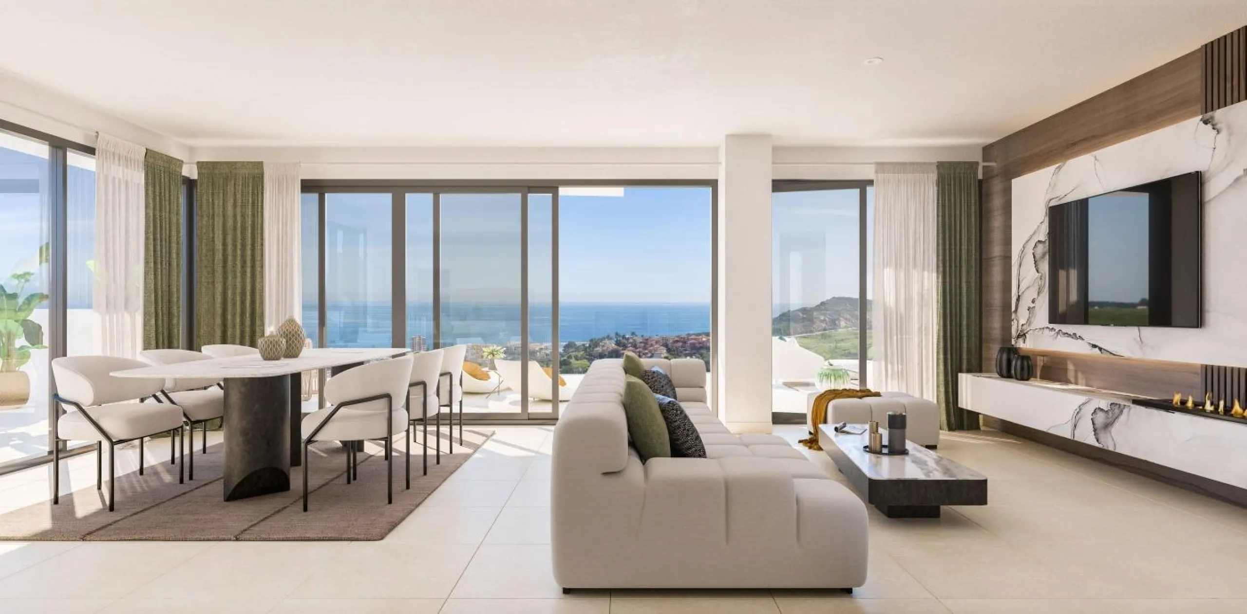 NEW BUILD RESIDENTIAL COMPLEX IN MANILVA& & New build residential complex consist of 100 apartments in a magnificent residential area and in an extraordinary location.& & 2 and 3 bedrooms apartments are distributed in different blocks resultin