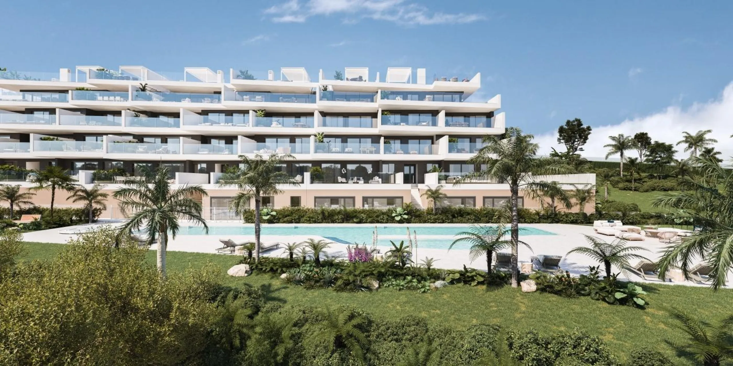 NEW BUILD RESIDENTIAL COMPLEX IN MANILVA& & New build residential complex consist of 100 apartments in a magnificent residential area and in an extraordinary location.& & 2 and 3 bedrooms apartments are distributed in different blocks resultin