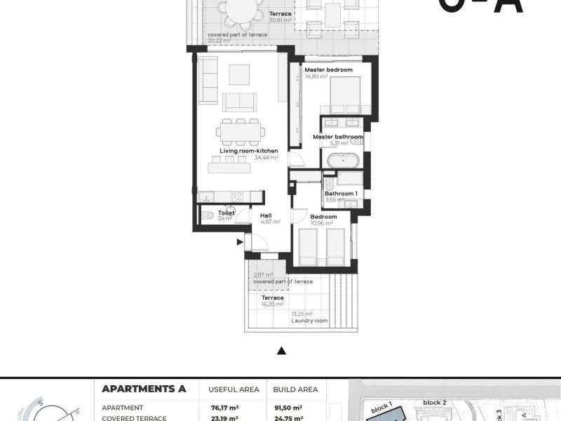 NEW BUILD RESIDENTIAL COMPLEX NEAR ESTEPONA& & New Build residential complex of luxury apartments in Buenas Noches, near Estepona.& & Complex located only 220m from the beach and consist only 3 blocks, each with 5 apartments, in a gated commun