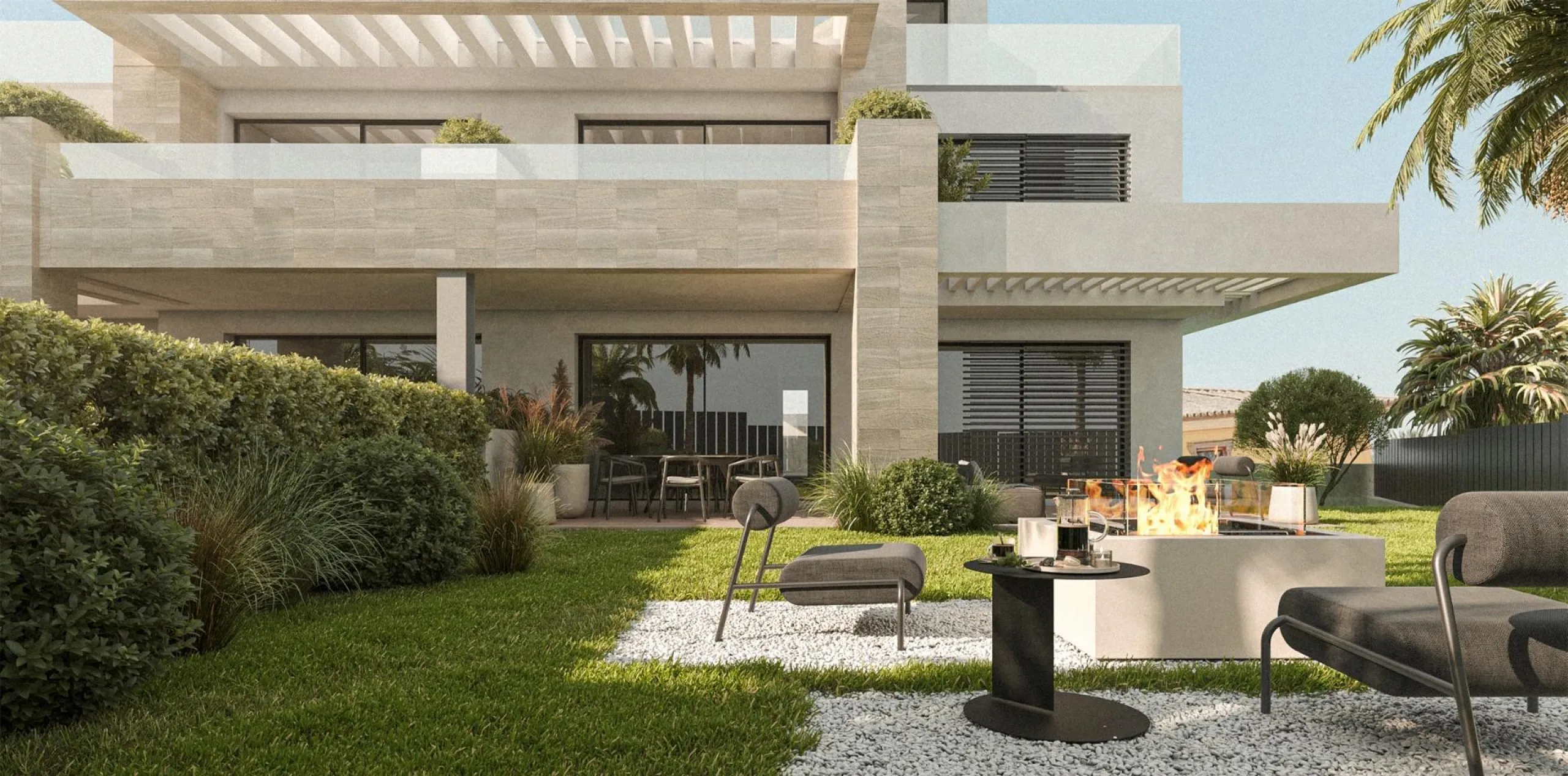 NEW BUILD RESIDENTIAL COMPLEX NEAR ESTEPONA& & New Build residential complex of luxury apartments in Buenas Noches, near Estepona.& & Complex located only 220m from the beach and consist only 3 blocks, each with 5 apartments, in a gated commun