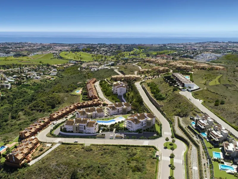 NEW BUILD RESIDENTIAL COMPLEX AT LOS JARALILLOS, BENAHAVIS& & New Build residential complex of 60 apartments and penthouses with parking space and private storage room located in the Benahavís area.& & The new residential is part of the renown