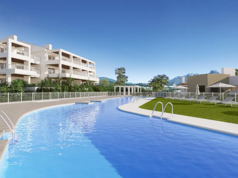 NEW BUILD RESIDENTIAL COMPLEX AT LOS JARALILLOS, BENAHAVIS& & New Build residential complex of 60 apartments and penthouses with parking space and private storage room located in the Benahavís area.& & The new residential is part of the renown