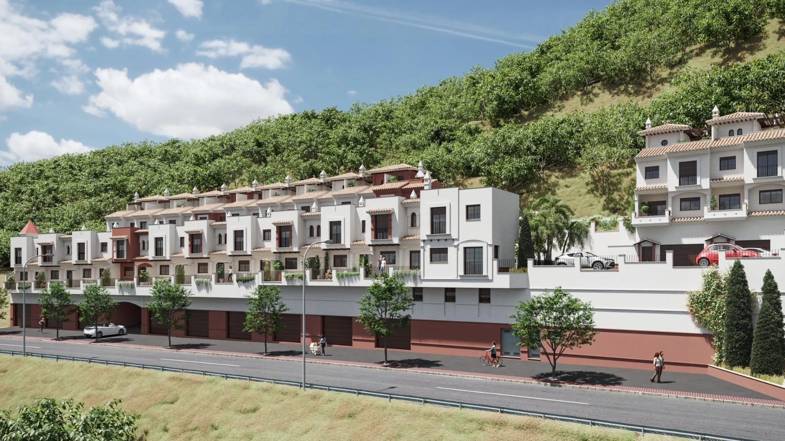 NEW BUILD TOWNHOUSES IN ALMUNECAR& & 22 New Build townhouses in Almuñecar, top quality finishes with all the comforts, environmentally friendly and fully equipped.& & Mediterranean style townhouse has 3 bedrooms, 2 or 3 bathrooms, open plan fu