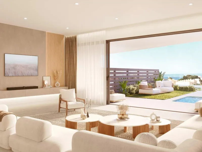 NEW BUILD TOWNHOUSES NEAR FUENGIROLA& & New Build development has been meticulously designed for those who seek a life in perfect harmony with nature. Residential complex the core values of sustainability and innovation are intertwined to offer a he