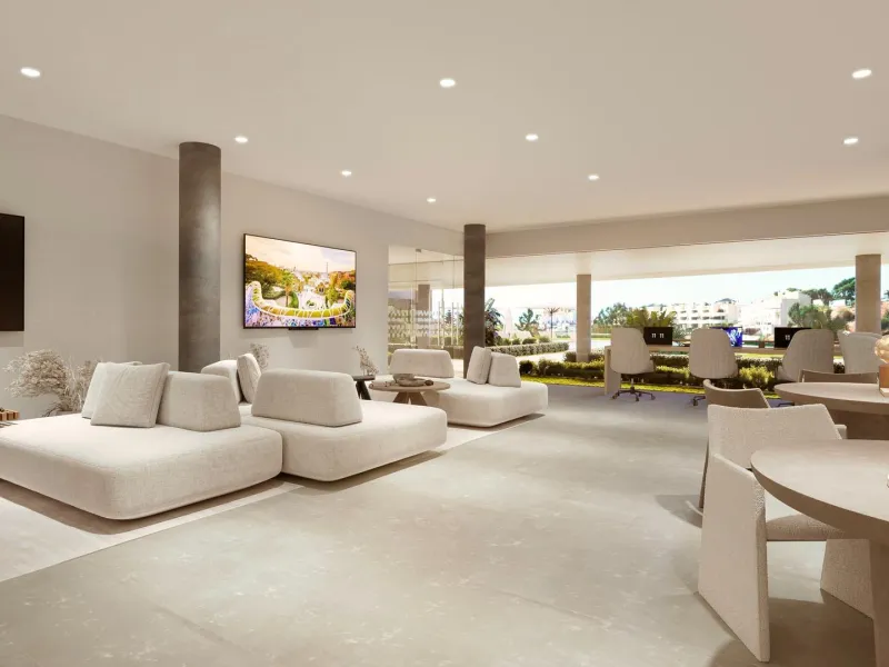 NEW BUILD TOWNHOUSES NEAR FUENGIROLA& & New Build development has been meticulously designed for those who seek a life in perfect harmony with nature. Residential complex the core values of sustainability and innovation are intertwined to offer a he
