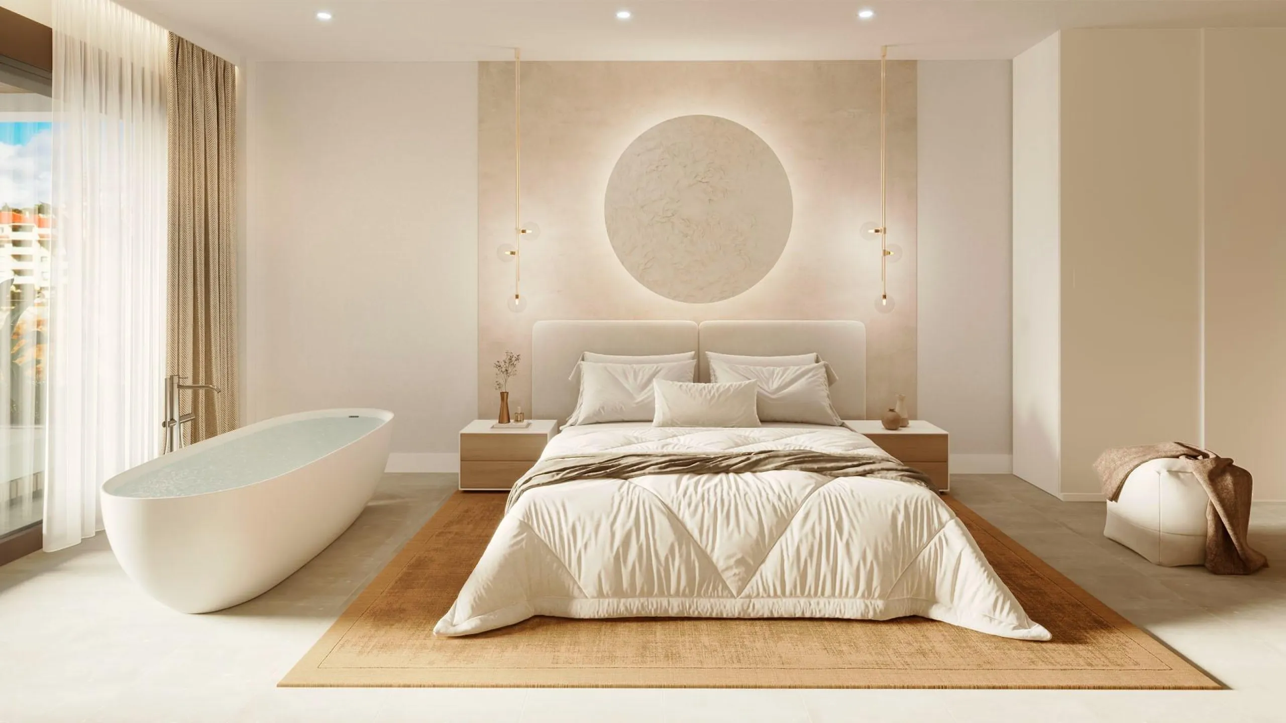 NEW BUILD TOWNHOUSES NEAR FUENGIROLA& & New Build development has been meticulously designed for those who seek a life in perfect harmony with nature. Residential complex the core values of sustainability and innovation are intertwined to offer a he