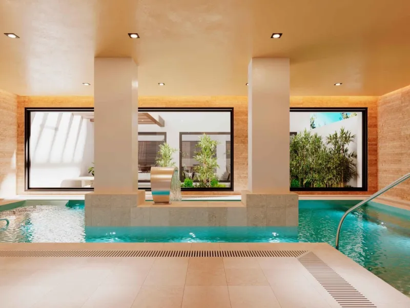 NEW BUILD RESIDENTIAL COMPLEX IN ESTEPONA& & This luxury community boasts superb facilities that will ensure owning a property here will be an investment that can only appreciate throughout the years. With a fully equipped gym and wellness area, bot