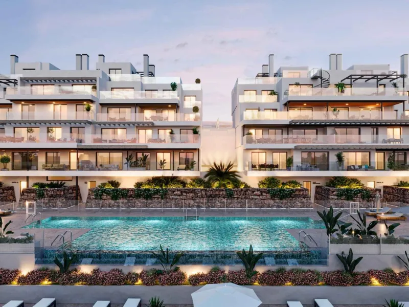 NEW BUILD RESIDENTIAL COMPLEX IN ESTEPONA& & This luxury community boasts superb facilities that will ensure owning a property here will be an investment that can only appreciate throughout the years. With a fully equipped gym and wellness area, bot