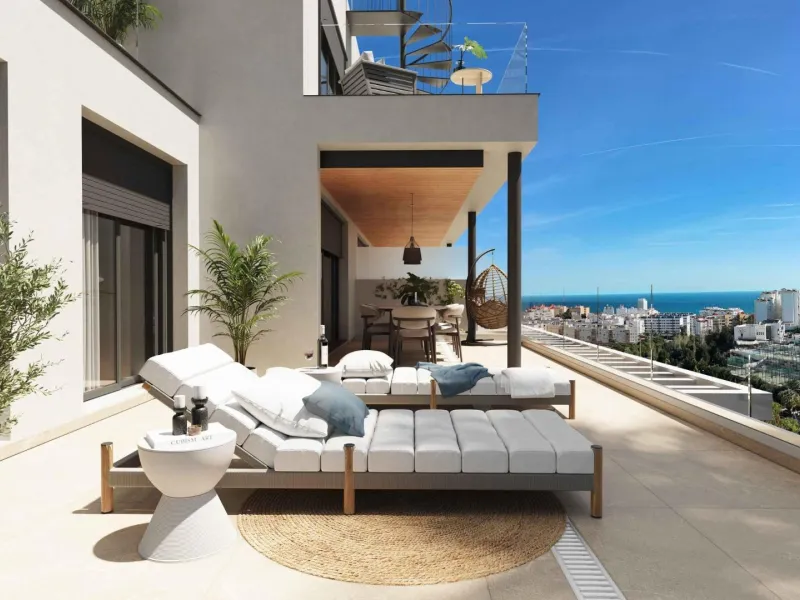 NEW BUILD RESIDENTIAL COMPLEX IN ESTEPONA& & This luxury community boasts superb facilities that will ensure owning a property here will be an investment that can only appreciate throughout the years. With a fully equipped gym and wellness area, bot