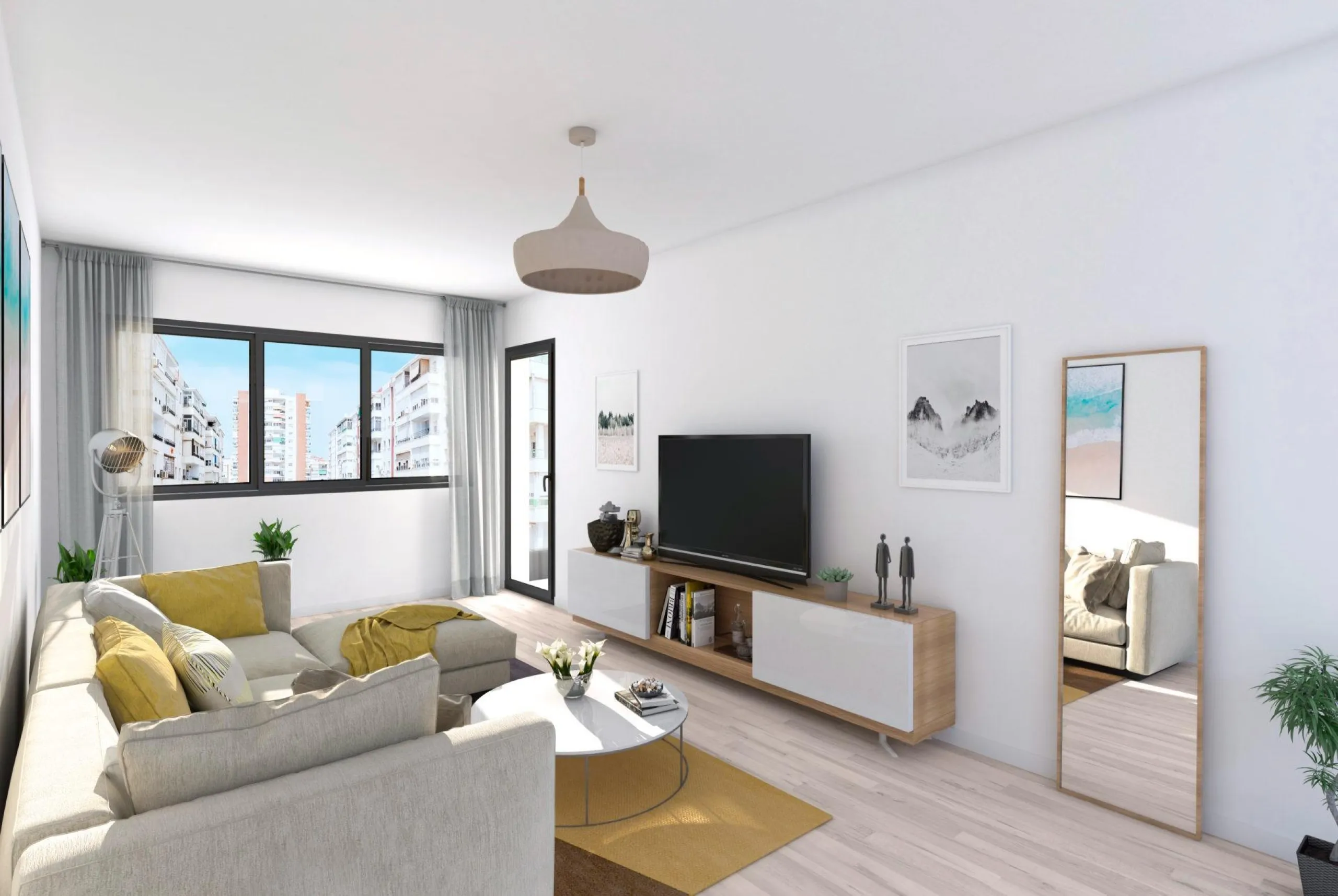 NEW BUILD APARTMENTS IN MALAGA& & New Build residential complex consists of 35 apartments distributed in Ground Floor+7 in two buildings, with various types of 1 and 2 bedrooms in a unique building in the city centre. With a modern and contemporary 