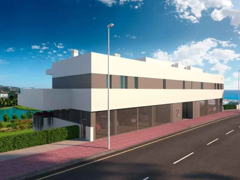 NEW BUILD RESIDENTIAL COMPLEX IN LAS LAGUNAS DE MIJAS& & New Build residential complex with the sea views consists of a total of 82 properties to be built in 2 phases. & Phase 1 corresponds to blocks 1 to 5, with 50 units; and phase 2, blocks 6 a