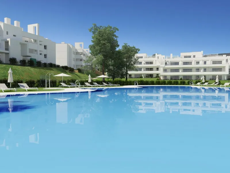 NEW BUILD RESIDENTIAL COMPLEX AT LA CALA GOLF RESORT, MIJAS& & New Build residential complex of apartments and penthouses at the La Cala Golf Resort.& & The residence is being built at the top of the hill overlooking the Europa Golf Course, in