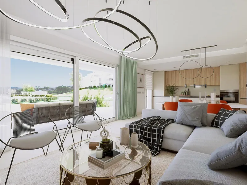 NEW BUILD RESIDENTIAL COMPLEX AT LA CALA GOLF RESORT, MIJAS& & New Build residential complex of apartments and penthouses at the La Cala Golf Resort.& & The residence is being built at the top of the hill overlooking the Europa Golf Course, in