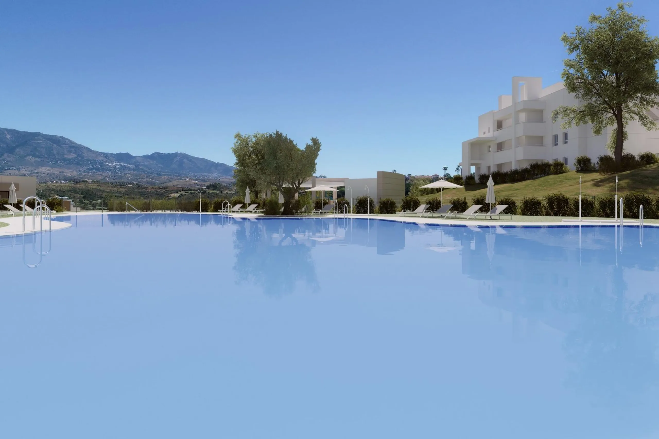 NEW BUILD RESIDENTIAL COMPLEX AT LA CALA GOLF RESORT, MIJAS& & New Build residential complex of apartments and penthouses at the La Cala Golf Resort.& & The residence is being built at the top of the hill overlooking the Europa Golf Course, in