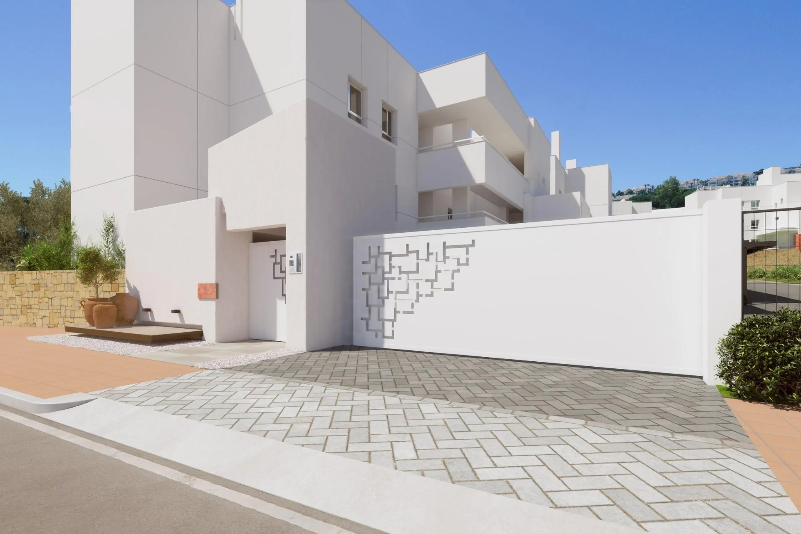 NEW BUILD RESIDENTIAL COMPLEX AT LA CALA GOLF RESORT, MIJAS& & New Build residential complex of apartments and penthouses at the La Cala Golf Resort.& & The residence is being built at the top of the hill overlooking the Europa Golf Course, in