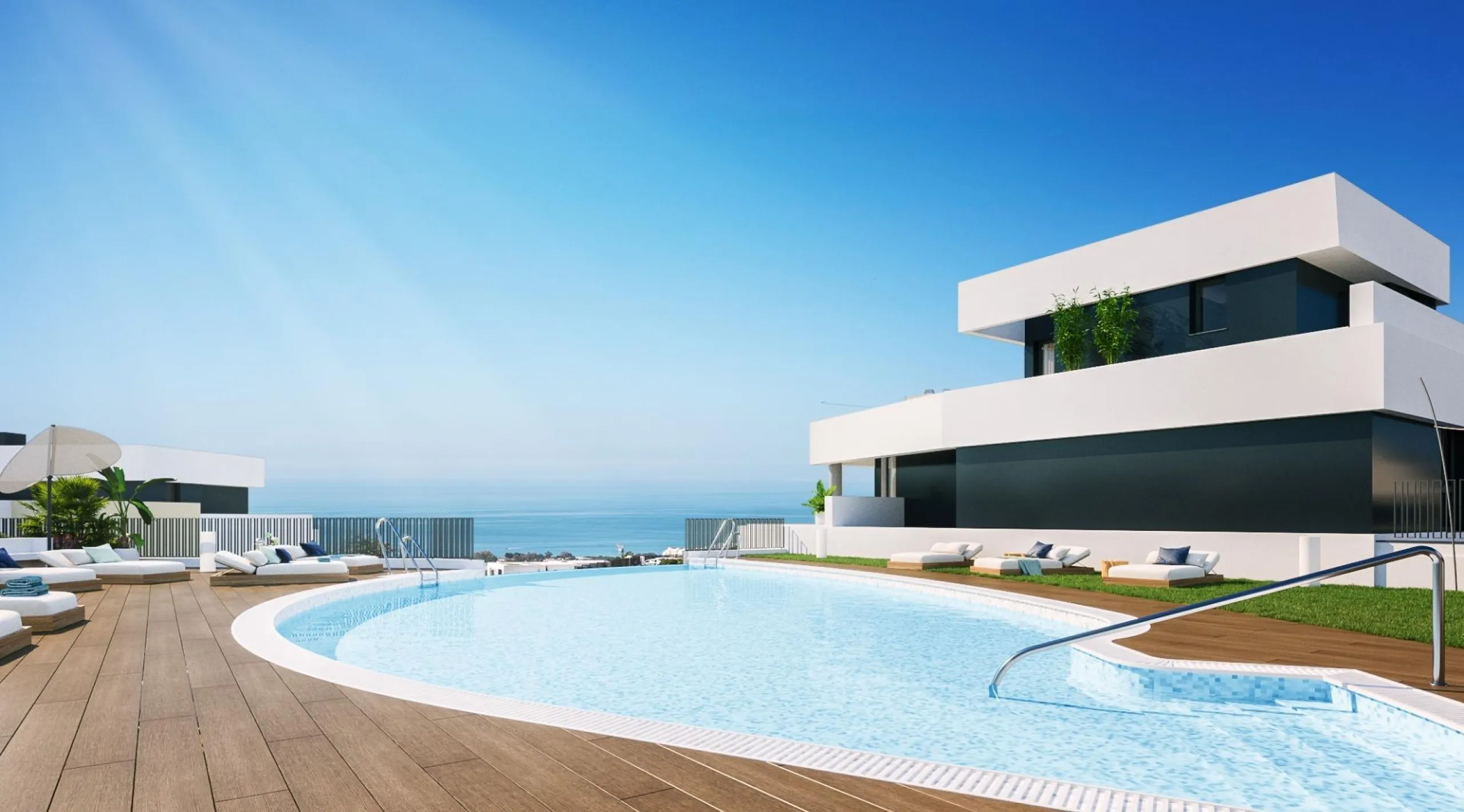 NEW BUILD RESIDENTIAL COMPLEX NEAR MARBELLA& & New Build unique residential complex of 39 apartments and duplexes with 2, 3 and 4 bedrooms located in Marbella, in a privileged area of Altos de Los Monteros.& & Nature, dreamlike views, tranquil