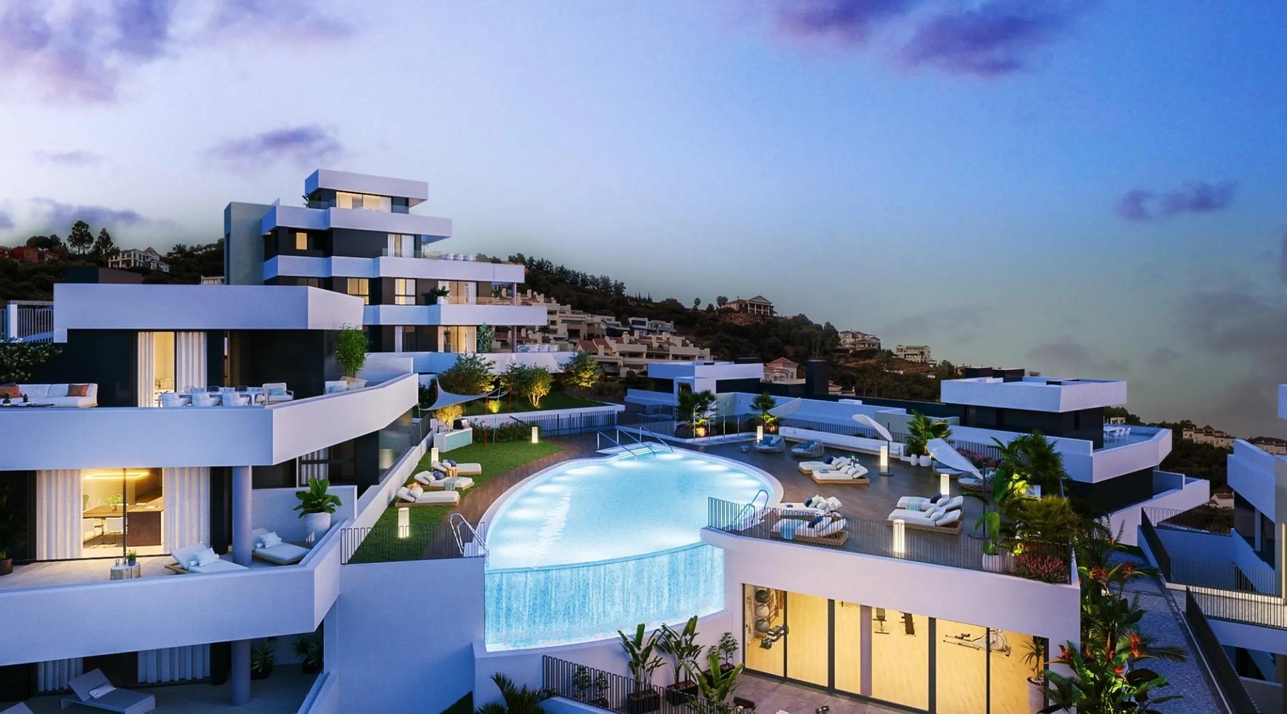 NEW BUILD RESIDENTIAL COMPLEX NEAR MARBELLA& & New Build unique residential complex of 39 apartments and duplexes with 2, 3 and 4 bedrooms located in Marbella, in a privileged area of Altos de Los Monteros.& & Nature, dreamlike views, tranquil