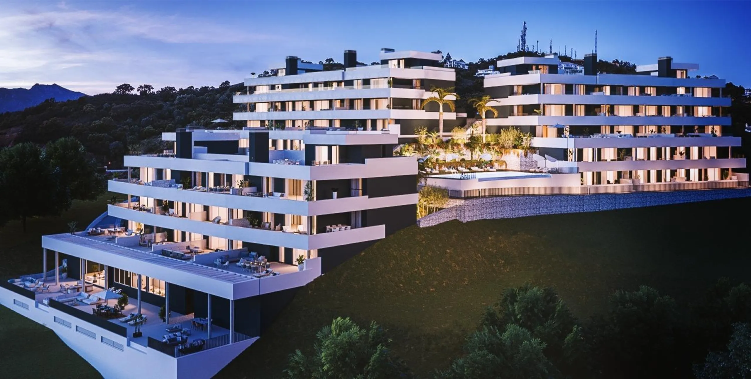 NEW BUILD RESIDENTIAL COMPLEX NEAR MARBELLA& & New Build unique residential complex of 39 apartments and duplexes with 2, 3 and 4 bedrooms located in Marbella, in a privileged area of Altos de Los Monteros.& & Nature, dreamlike views, tranquil