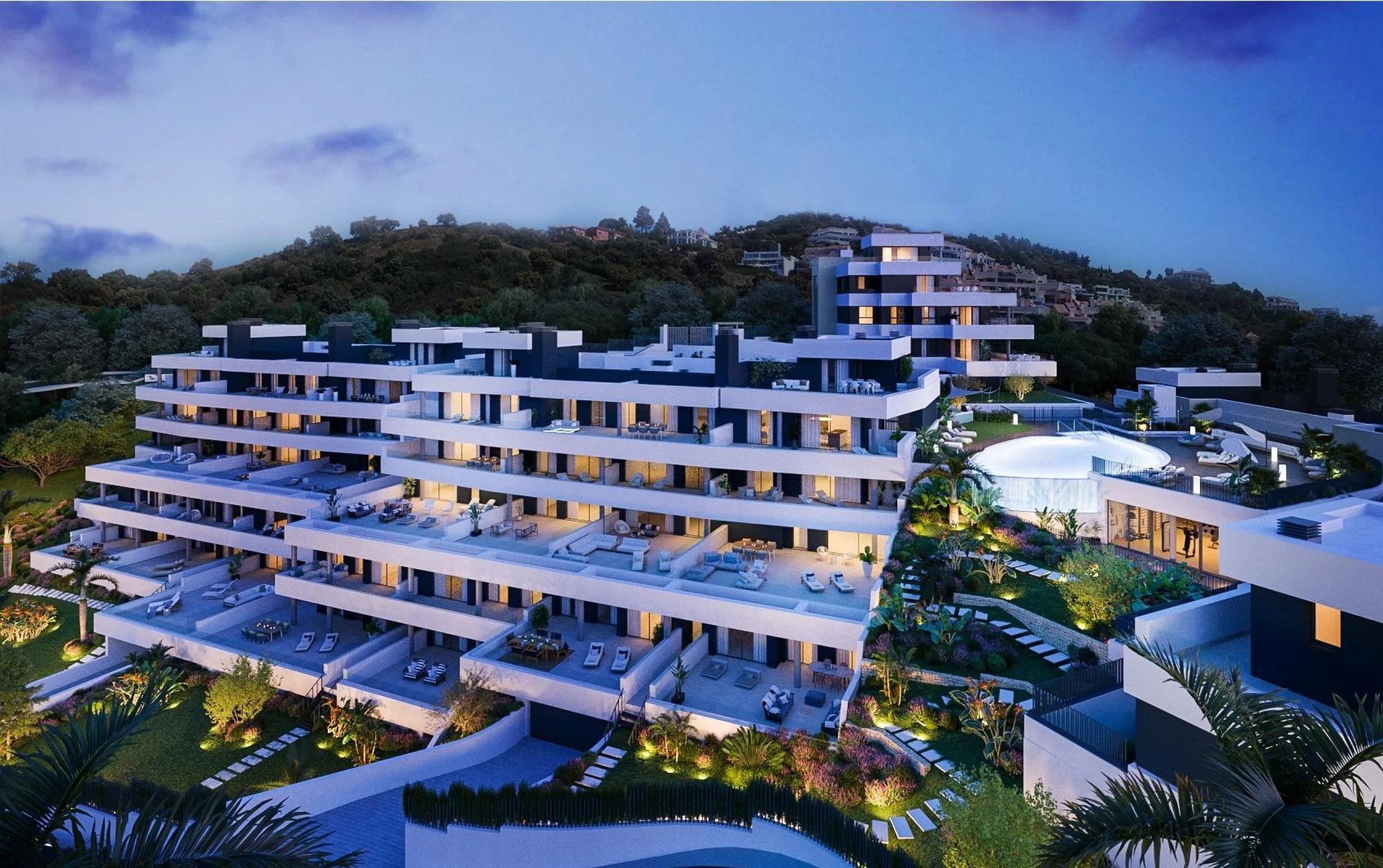 NEW BUILD RESIDENTIAL COMPLEX NEAR MARBELLA& & New Build unique residential complex of 39 apartments and duplexes with 2, 3 and 4 bedrooms located in Marbella, in a privileged area of Altos de Los Monteros.& & Nature, dreamlike views, tranquil