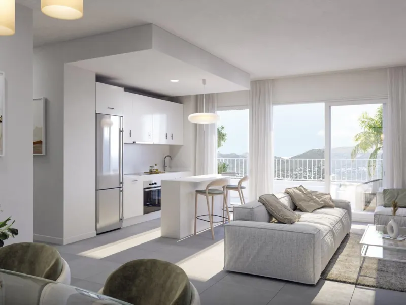 NEW BUILD RESIDENTIAL COMPLEX IN FUENGIROLA& & An exclusive New Build residential complex in Fuengirola to enjoy the privileged sunsets of the Costa del Sol.& & Consisting of two buildings with 74 apartments and penthouses, including two parki