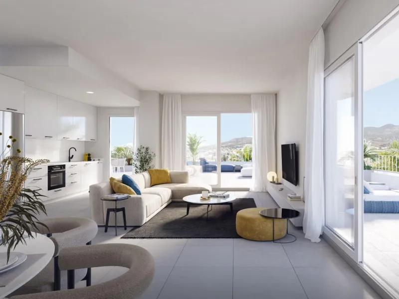 NEW BUILD RESIDENTIAL COMPLEX IN FUENGIROLA& & An exclusive New Build residential complex in Fuengirola to enjoy the privileged sunsets of the Costa del Sol.& & Consisting of two buildings with 74 apartments and penthouses, including two parki