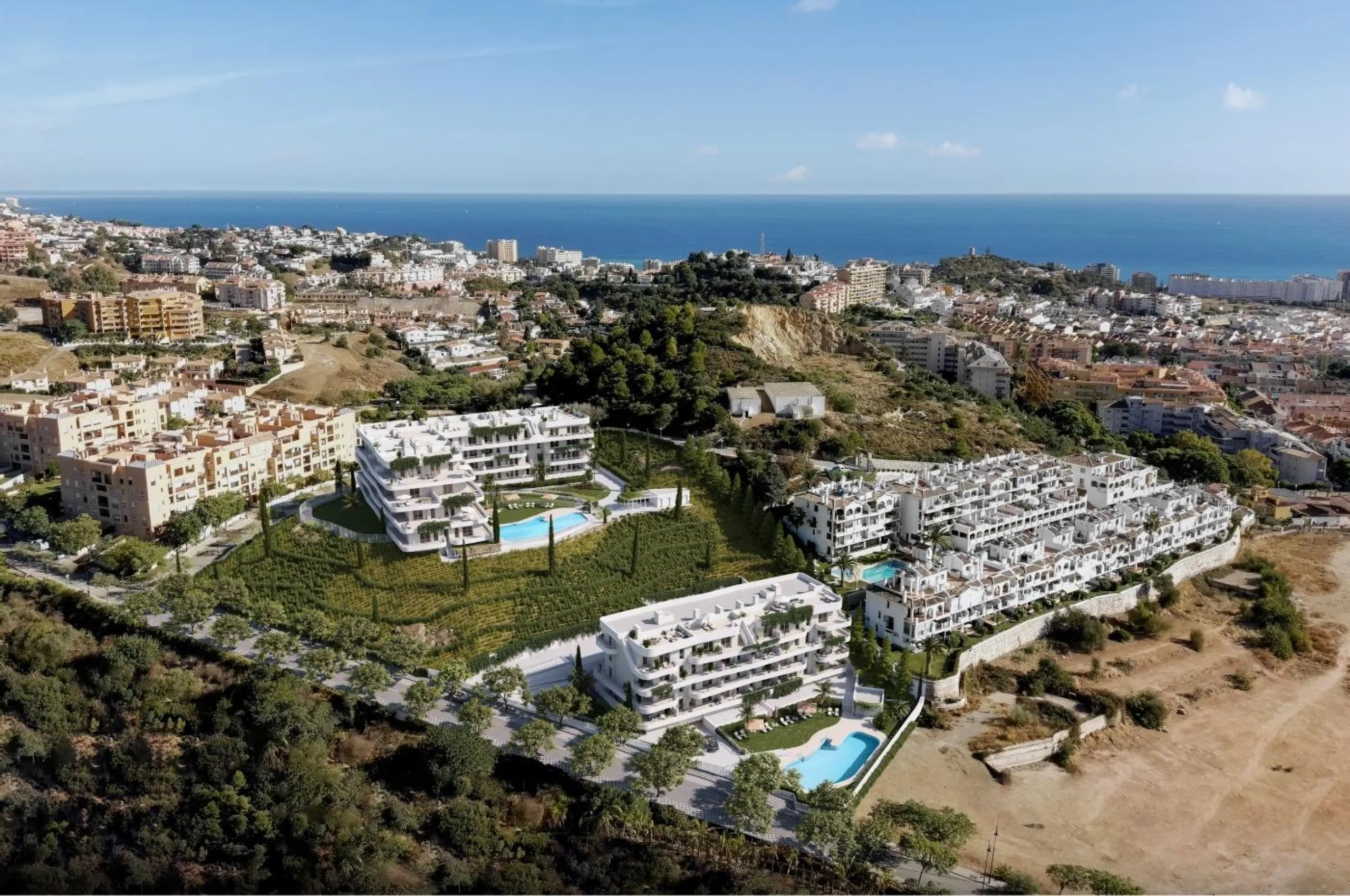NEW BUILD RESIDENTIAL COMPLEX IN FUENGIROLA& & An exclusive New Build residential complex in Fuengirola to enjoy the privileged sunsets of the Costa del Sol.& & Consisting of two buildings with 74 apartments and penthouses, including two parki