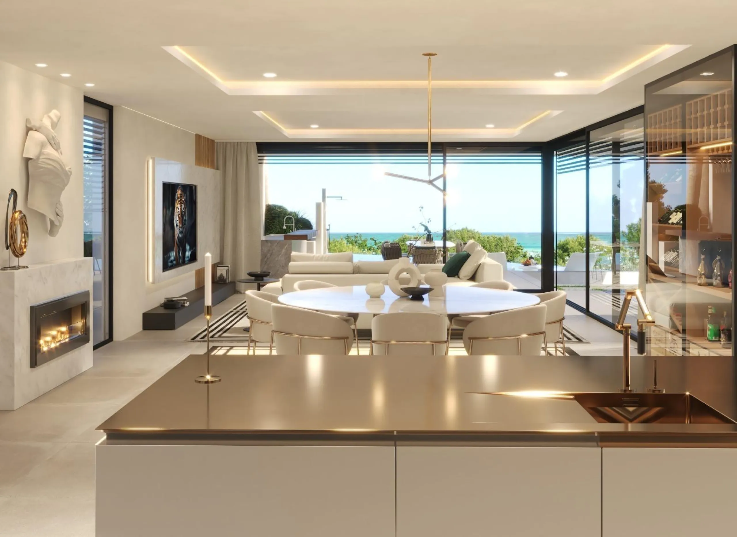 NEW BUILD VILLAS IN BENALMADENA & & Located in the prestigious La Capellanía area, this exclusive collection of seven Luxurious New Build villas offers unparalleled views of the Mediterranean Sea, majestic mountains, and the scenic landscapes of Mij