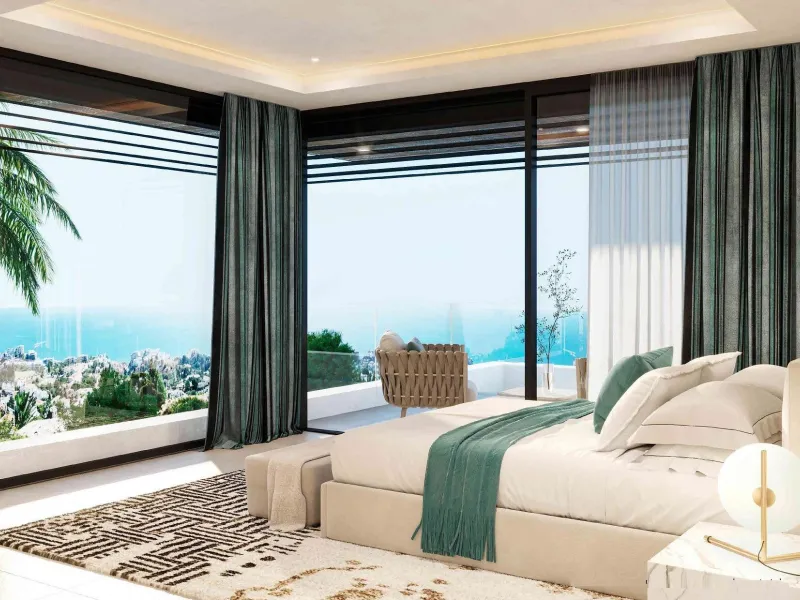 NEW BUILD VILLAS IN BENALMADENA & & Located in the prestigious La Capellanía area, this exclusive collection of seven Luxurious New Build villas offers unparalleled views of the Mediterranean Sea, majestic mountains, and the scenic landscapes of Mij