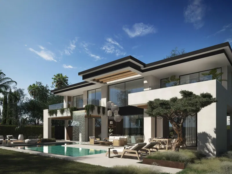 NEW BUILD VILLAS IN MARBELLA & & New Build development of Villas in Marbella, located in a unique and privileged environment, where, within walking distance walking distance to, among other things, the sea with its promenade and its different promen