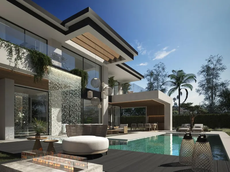 NEW BUILD VILLAS IN MARBELLA & & New Build development of Villas in Marbella, located in a unique and privileged environment, where, within walking distance walking distance to, among other things, the sea with its promenade and its different promen