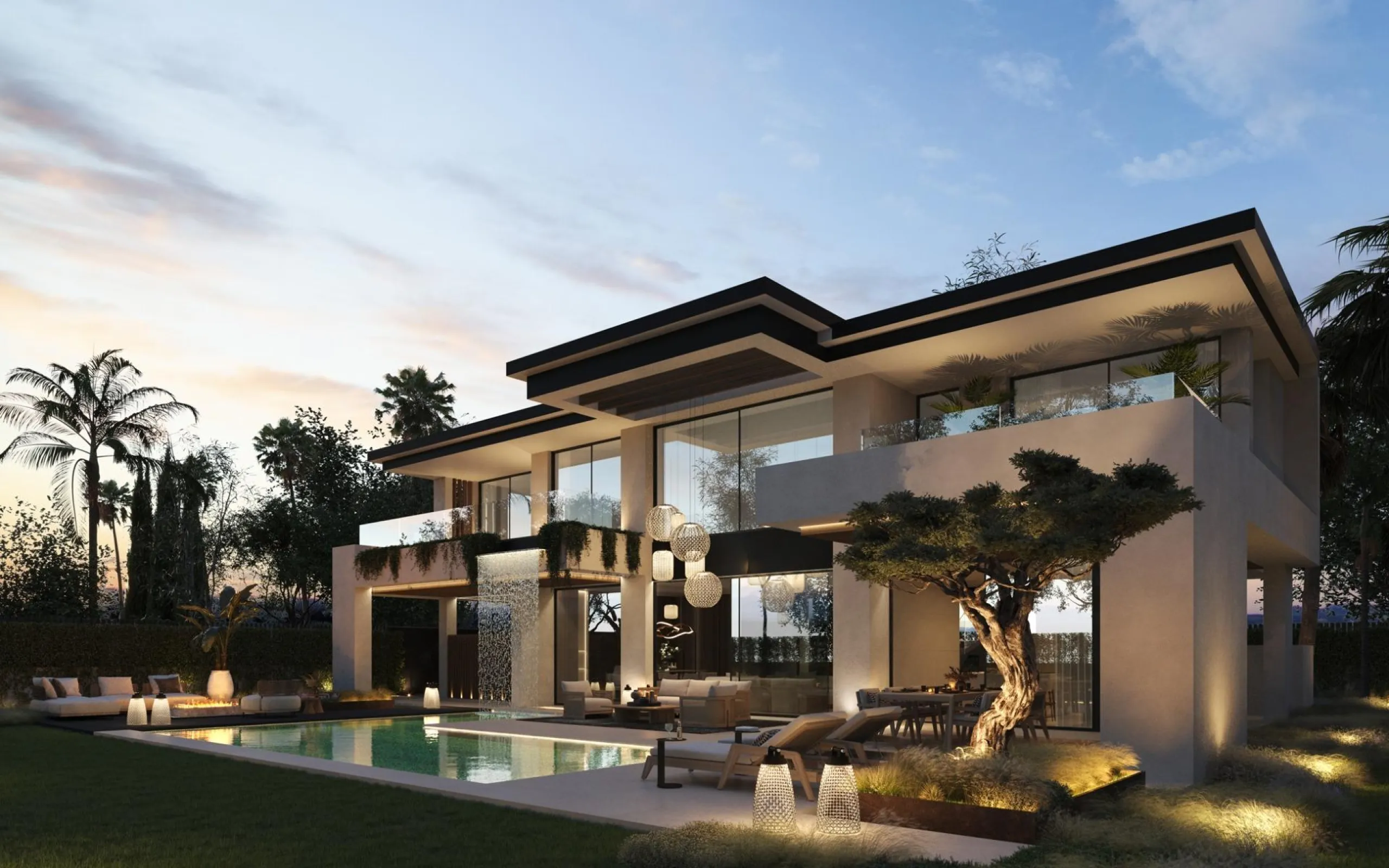 NEW BUILD VILLAS IN MARBELLA & & New Build development of Villas in Marbella, located in a unique and privileged environment, where, within walking distance walking distance to, among other things, the sea with its promenade and its different promen