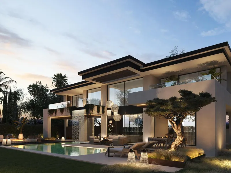 NEW BUILD VILLAS IN MARBELLA & & New Build development of Villas in Marbella, located in a unique and privileged environment, where, within walking distance walking distance to, among other things, the sea with its promenade and its different promen