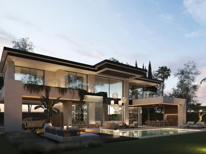 NEW BUILD VILLAS IN MARBELLA & & New Build development of Villas in Marbella, located in a unique and privileged environment, where, within walking distance walking distance to, among other things, the sea with its promenade and its different promen