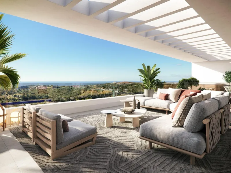 NEW BUILD RESIDENTIAL COMPLEX IN CASARES& & A private beach right on your doorstep. Turquoise waters in a tropical setting. An exclusive Mediterranean-style residential complex of properties with large terraces and high-quality finishes. Luxury 38 a