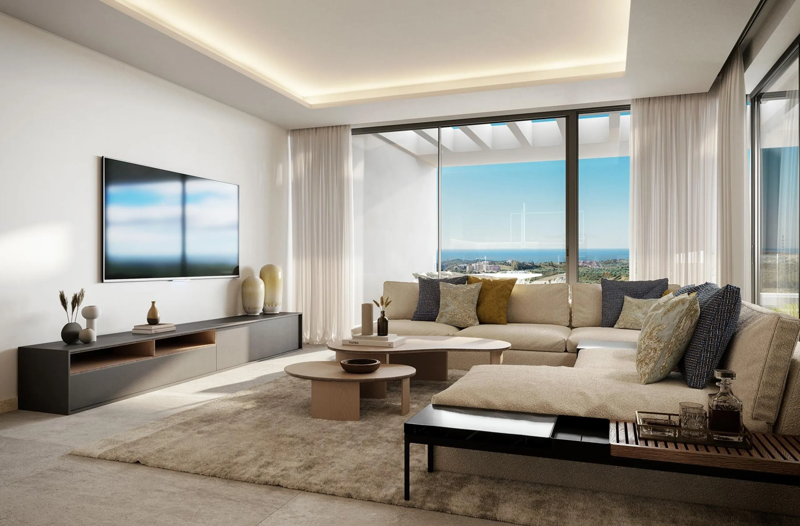 NEW BUILD RESIDENTIAL COMPLEX IN CASARES& & A private beach right on your doorstep. Turquoise waters in a tropical setting. An exclusive Mediterranean-style residential complex of properties with large terraces and high-quality finishes. Luxury 38 a