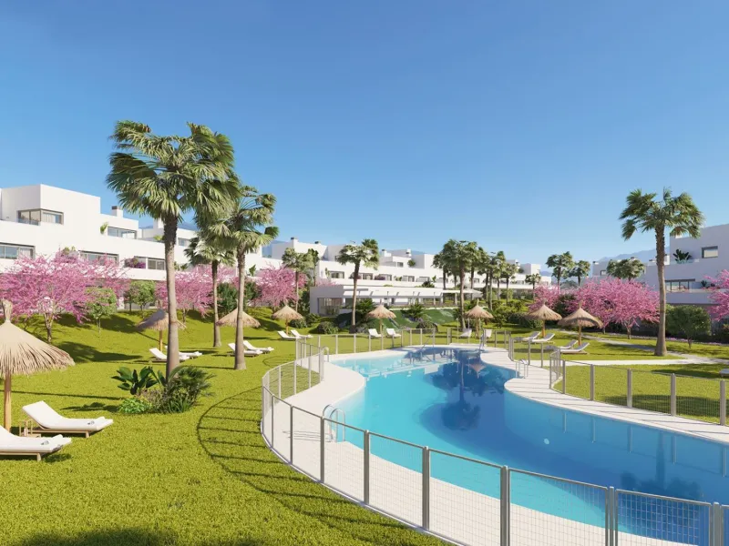 NEW BUILD RESIDENTIAL COMPLEX NEAR ESTEPONA& & New Build stylish and contemporary development of 95 apartments and penthouses, located in a convenient and central location on the New Golden Mile. Whether you are looking for the perfect holiday home 