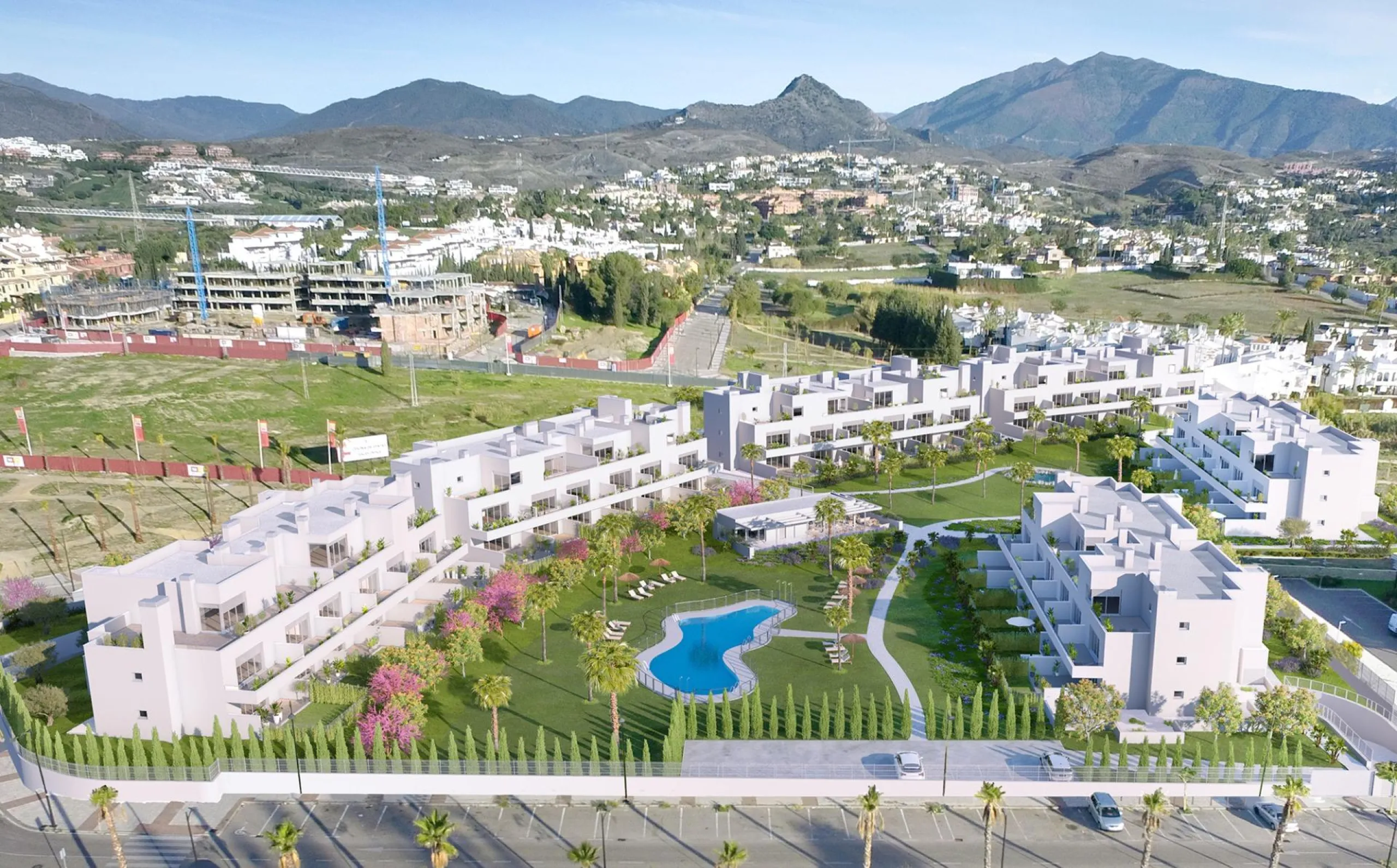 NEW BUILD RESIDENTIAL COMPLEX NEAR ESTEPONA& & New Build stylish and contemporary development of 95 apartments and penthouses, located in a convenient and central location on the New Golden Mile. Whether you are looking for the perfect holiday home 