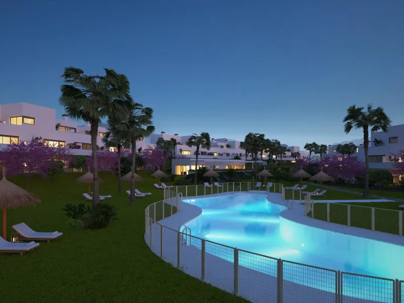 NEW BUILD RESIDENTIAL COMPLEX NEAR ESTEPONA& & New Build stylish and contemporary development of 95 apartments and penthouses, located in a convenient and central location on the New Golden Mile. Whether you are looking for the perfect holiday home 