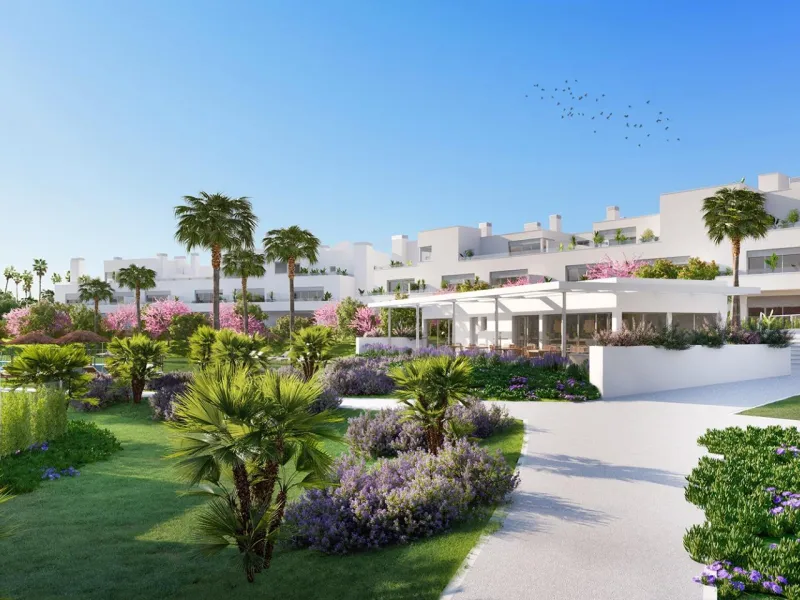 NEW BUILD RESIDENTIAL COMPLEX NEAR ESTEPONA& & New Build stylish and contemporary development of 95 apartments and penthouses, located in a convenient and central location on the New Golden Mile. Whether you are looking for the perfect holiday home 