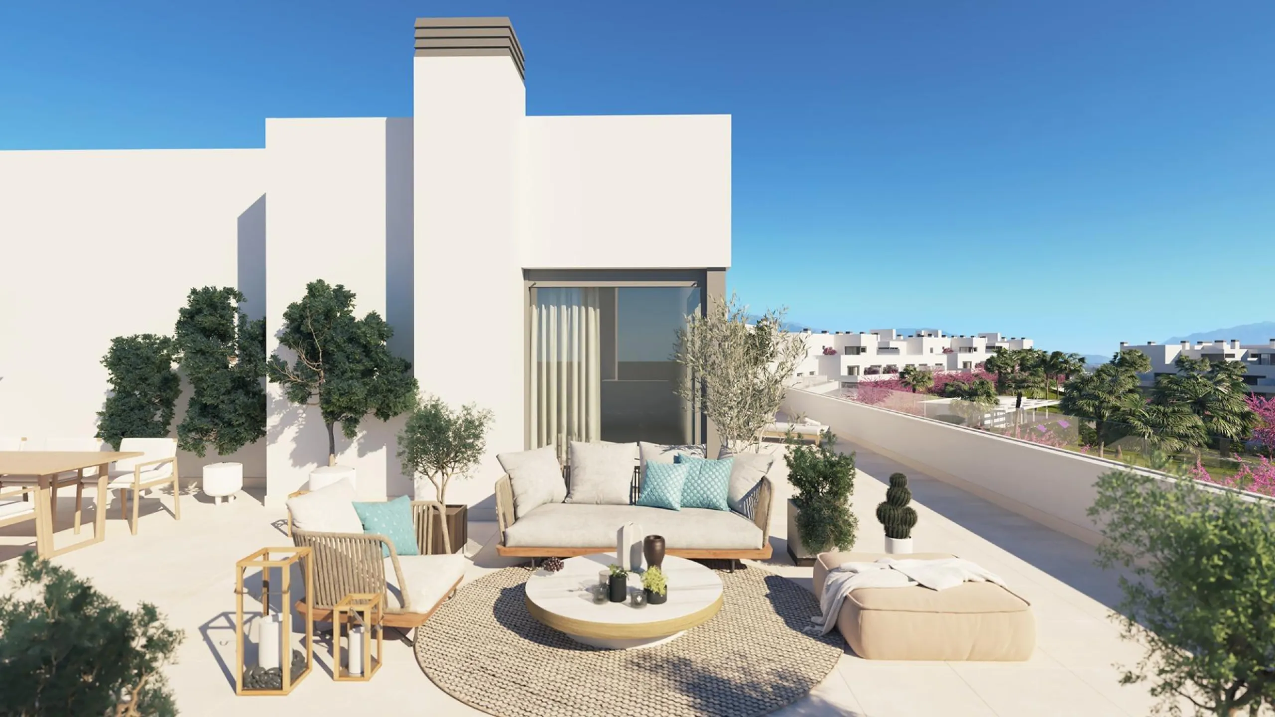 NEW BUILD RESIDENTIAL COMPLEX NEAR ESTEPONA& & New Build stylish and contemporary development of 95 apartments and penthouses, located in a convenient and central location on the New Golden Mile. Whether you are looking for the perfect holiday home 
