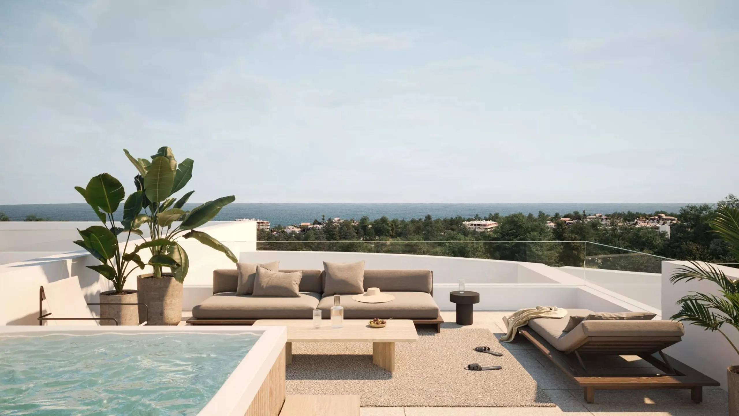 NEW BUILD TOWNHOUSES NEAR MIJAS& & New Build exclusive project of townhouses and semi-detached villas near Mijas with an elegant Scandinavian design blends harmoniously with the surrounding nature. The architecture of the properties follows seamless