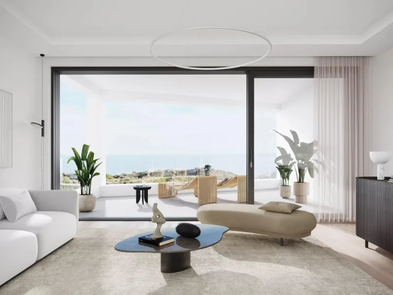 NEW BUILD TOWNHOUSES NEAR MIJAS& & New Build exclusive project of townhouses and semi-detached villas near Mijas with an elegant Scandinavian design blends harmoniously with the surrounding nature. The architecture of the properties follows seamless