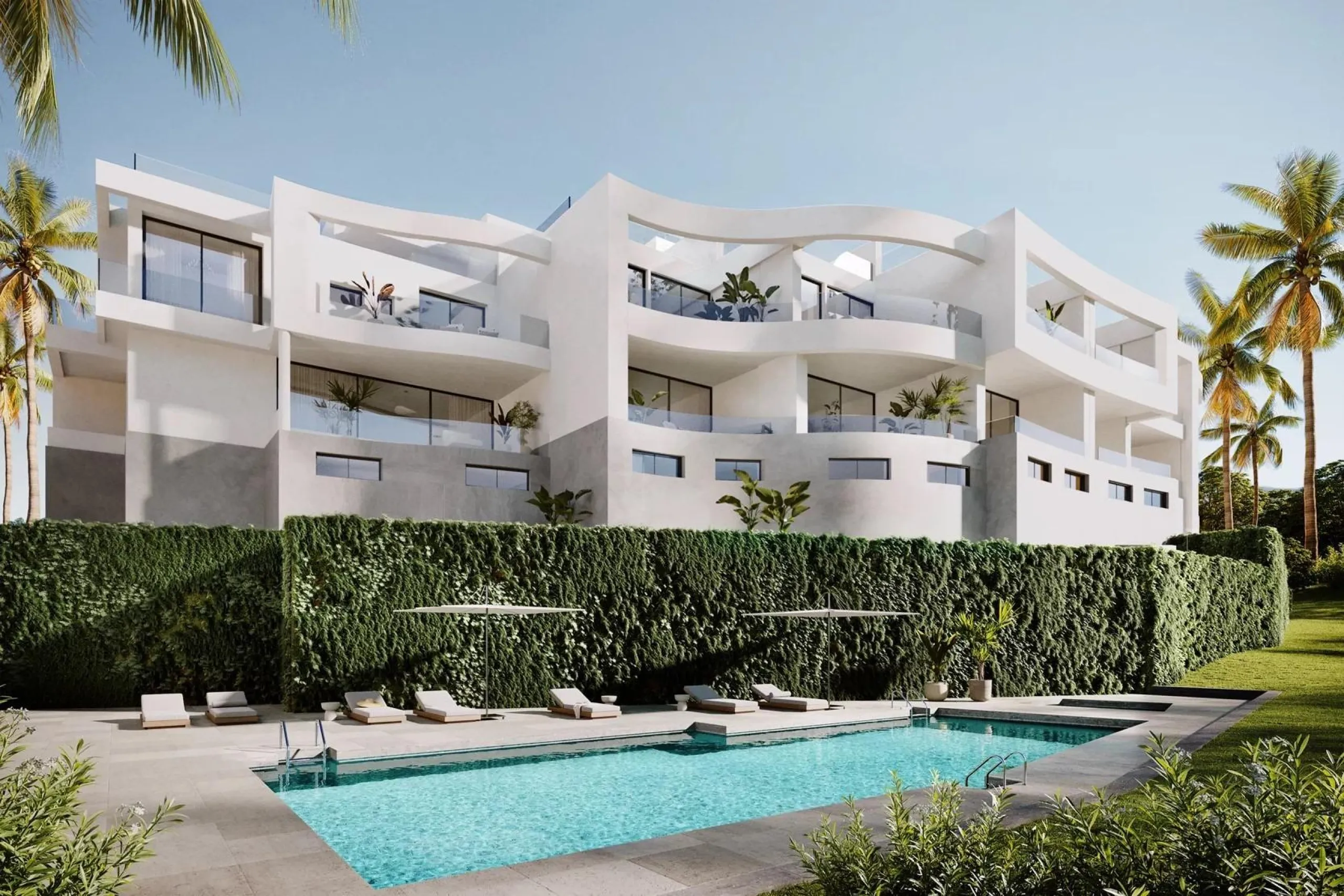 NEW BUILD TOWNHOUSES NEAR MIJAS& & New Build exclusive project of townhouses and semi-detached villas near Mijas with an elegant Scandinavian design blends harmoniously with the surrounding nature. The architecture of the properties follows seamless