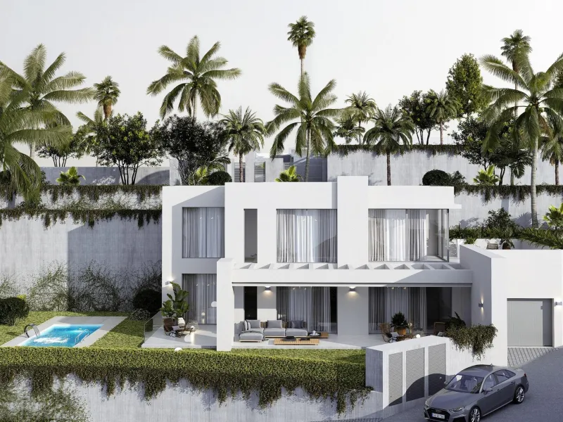 New Build Luxury Villas in Mijas& & New build unique development of exclusive four-bedroom villas boasting spectacular views, contemporary architectural style, and the latest in-home technology.& These stunning properties offer you a combination 