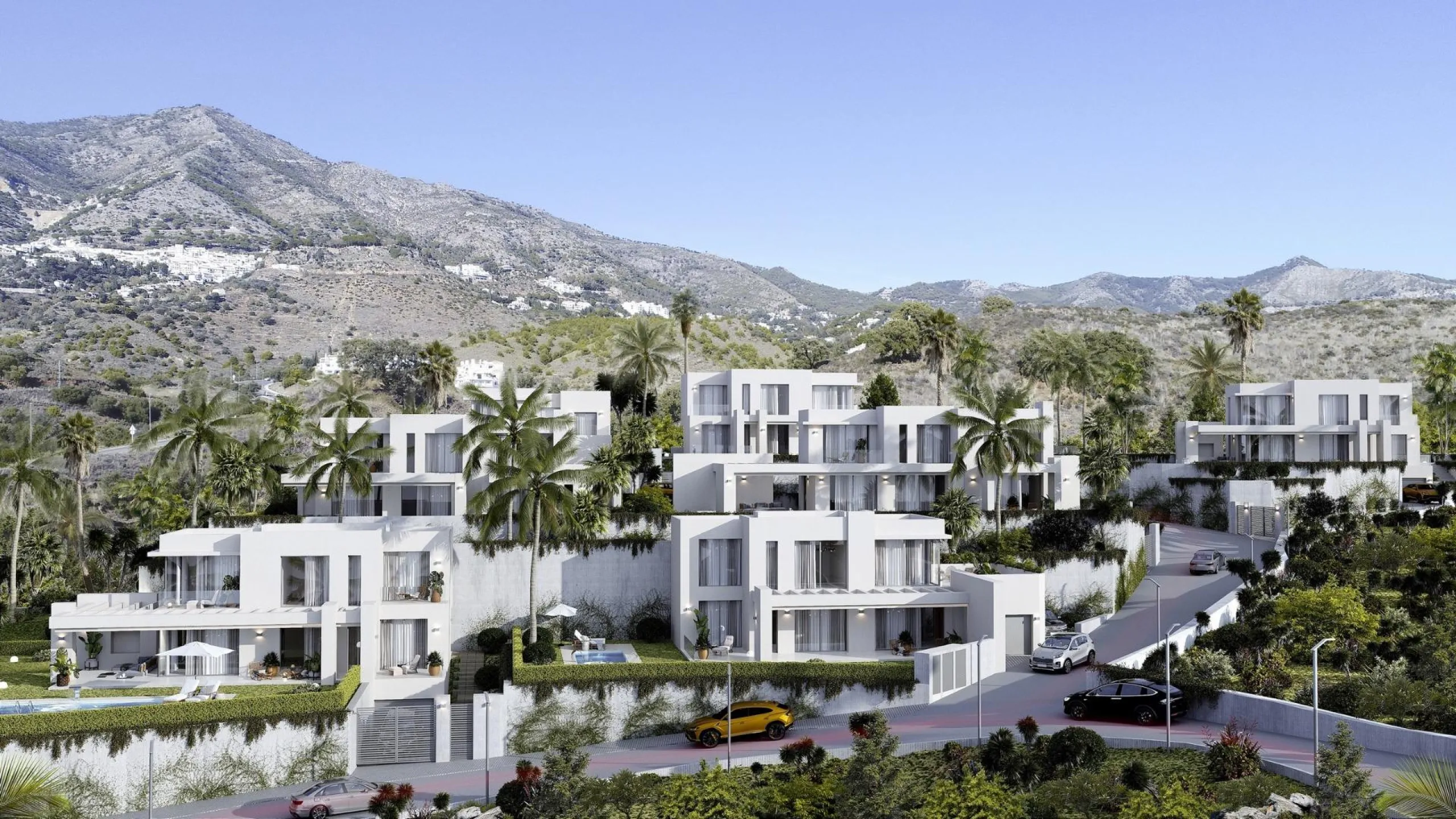 New Build Luxury Villas in Mijas& & New build unique development of exclusive four-bedroom villas boasting spectacular views, contemporary architectural style, and the latest in-home technology.& These stunning properties offer you a combination 