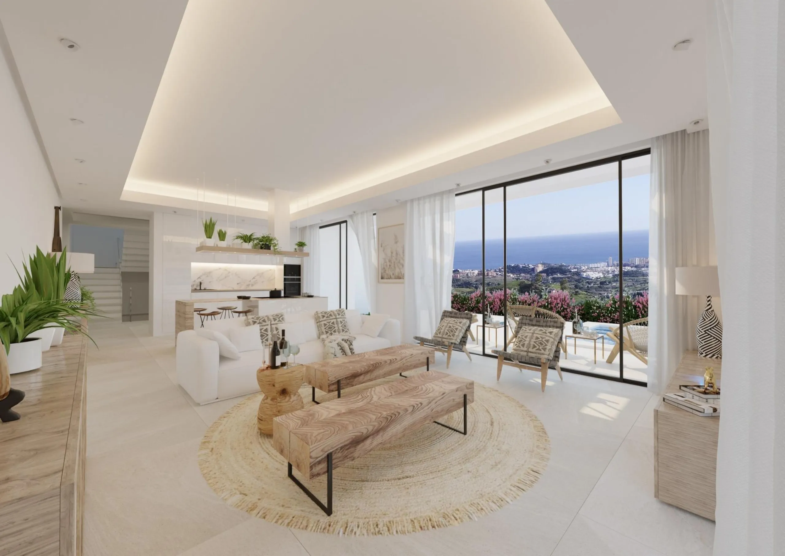 New Build Luxury Villas in Mijas& & New build unique development of exclusive four-bedroom villas boasting spectacular views, contemporary architectural style, and the latest in-home technology.& These stunning properties offer you a combination 