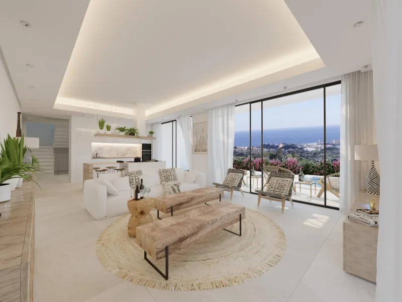 New Build Luxury Villas in Mijas& & New build unique development of exclusive four-bedroom villas boasting spectacular views, contemporary architectural style, and the latest in-home technology.& These stunning properties offer you a combination 