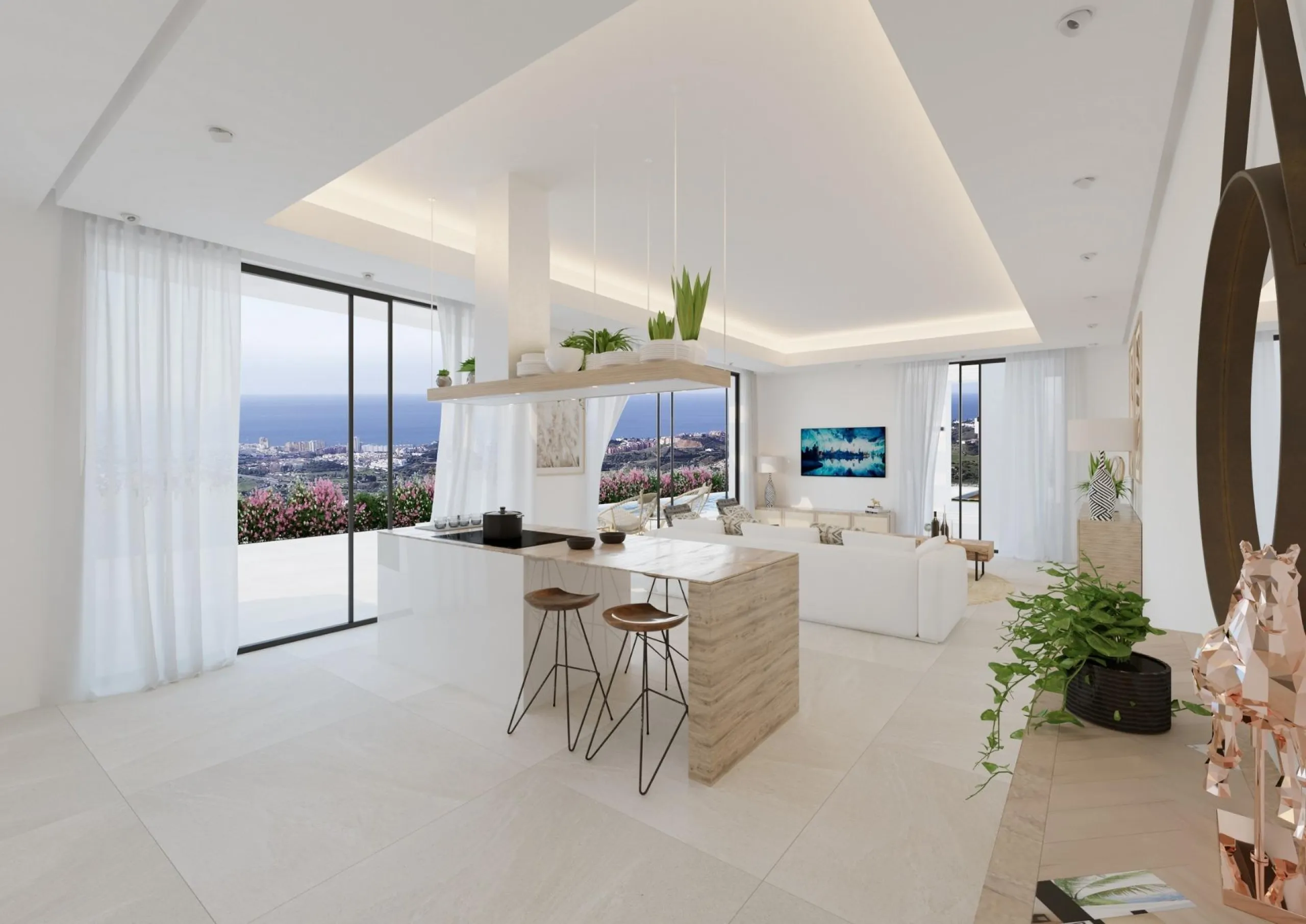 New Build Luxury Villas in Mijas& & New build unique development of exclusive four-bedroom villas boasting spectacular views, contemporary architectural style, and the latest in-home technology.& These stunning properties offer you a combination 